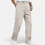 Marquiet Club | Men’s Loose Fit Double Pleated Trousers