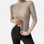 Marquiet Club | Women’s Round-Neck Stretch Pullover