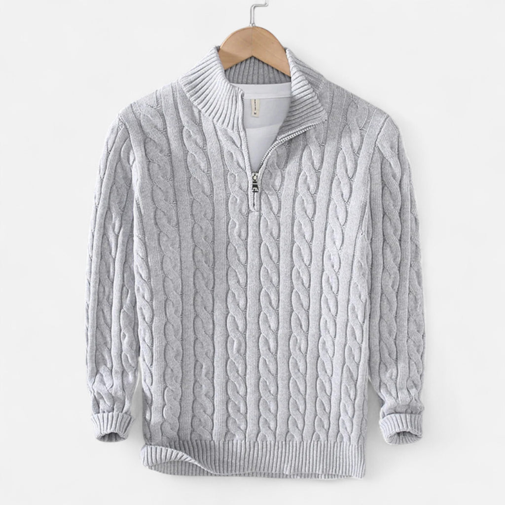 Marquiet Club | Men’s Classic Zip Sweater