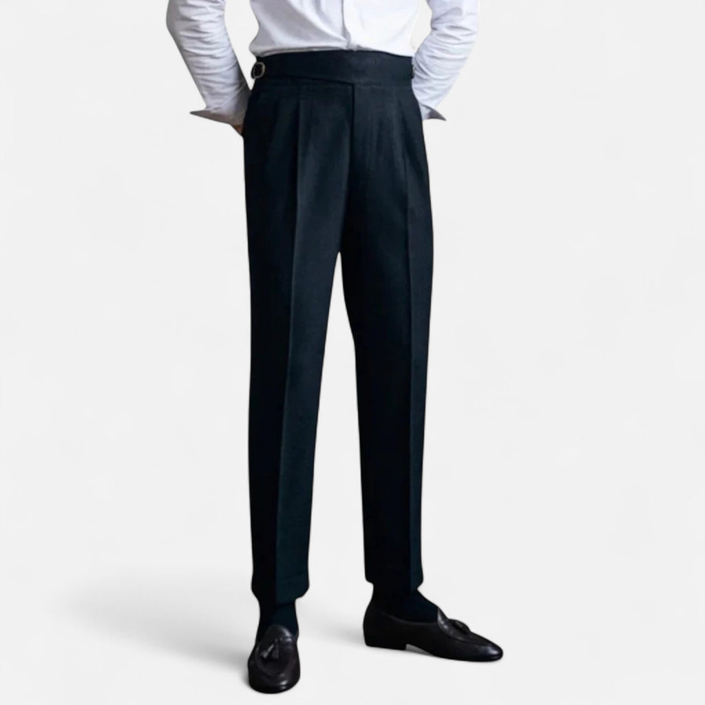 Marquiet Club | Men’s Classic Pleated Italian Pants