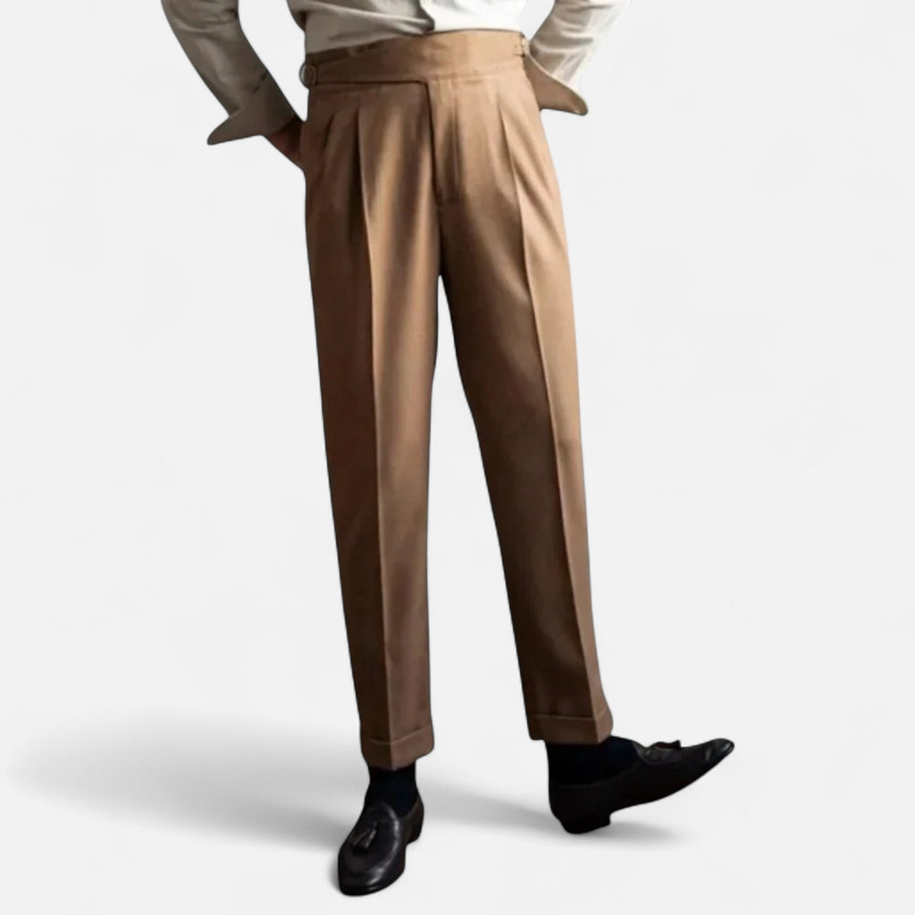 Marquiet Club | Men’s Classic Pleated Italian Pants