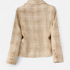 Marquiet Club | Women’s Checkered Tweed Blazer