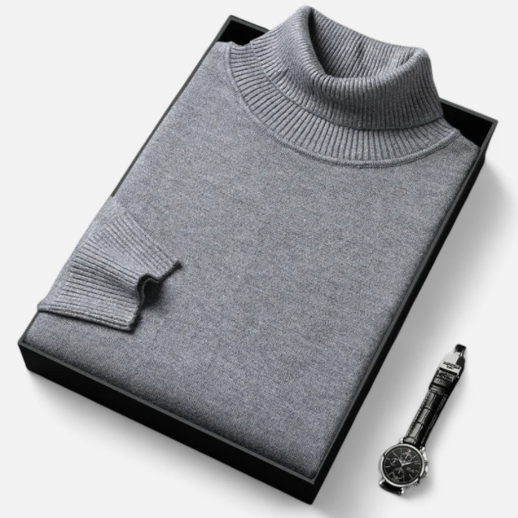 Marquiet Club | Men’s Cashmere Turtleneck Sweater