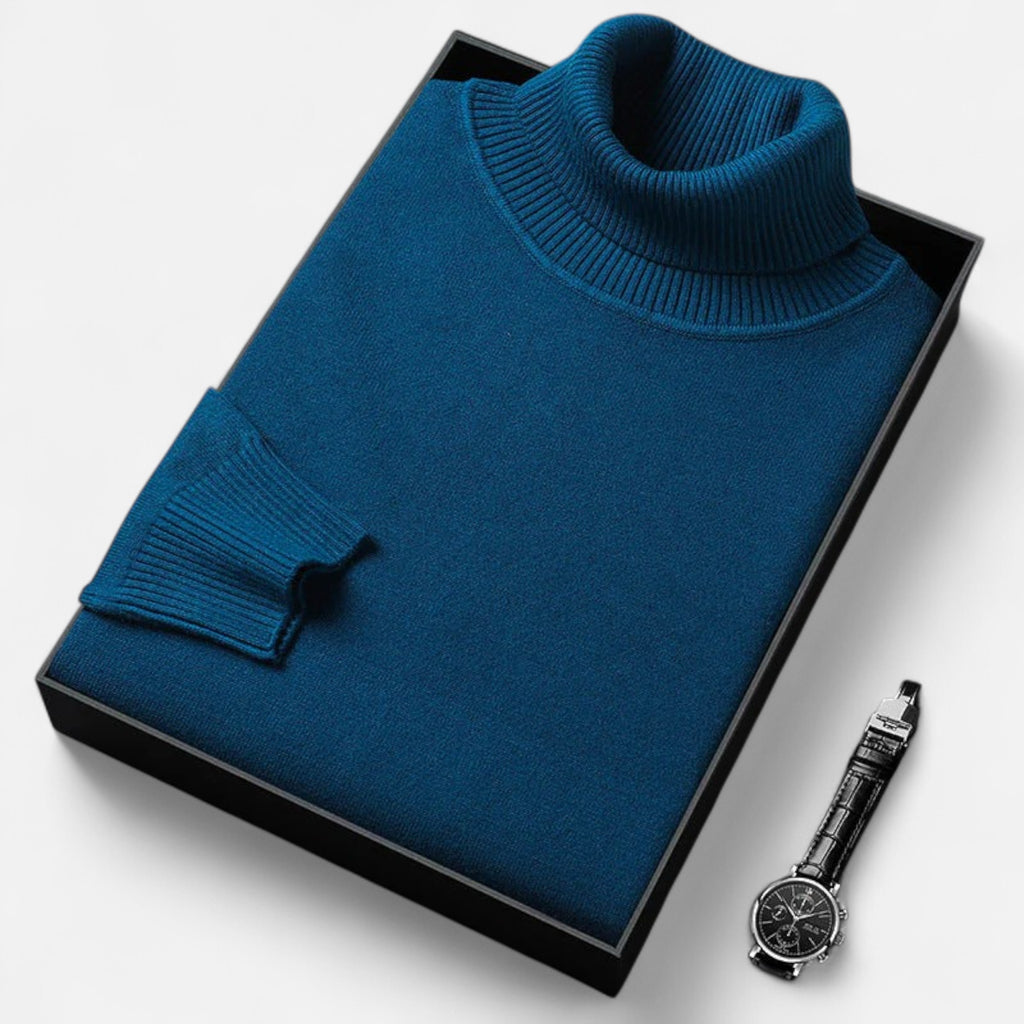 Marquiet Club | Men’s Cashmere Turtleneck Sweater